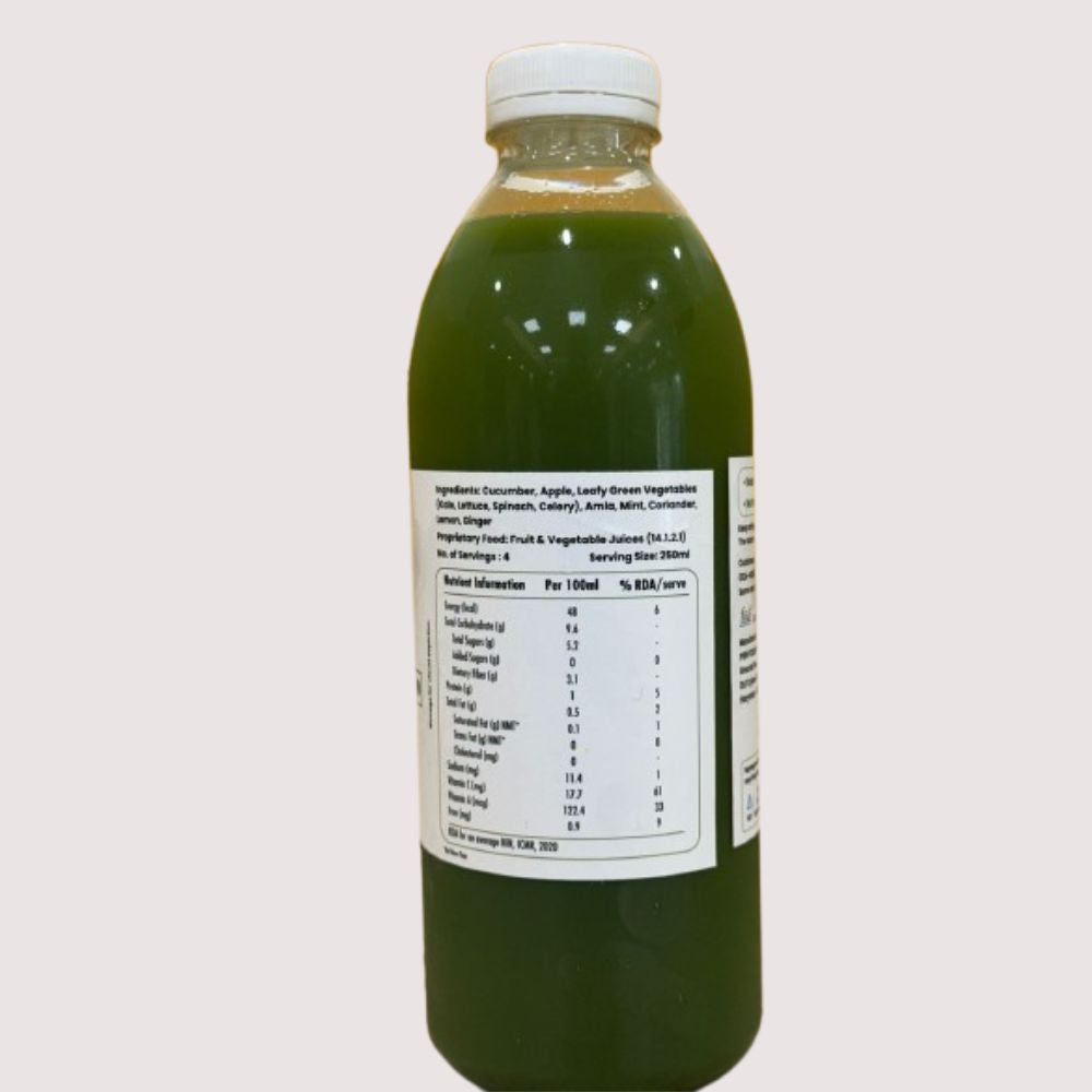 Green Juice (Without Spinach)| 1 L| Subscription