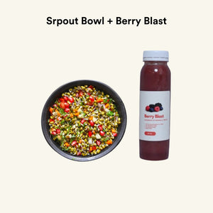 Sprouts Salad + Berry Blast Beverage