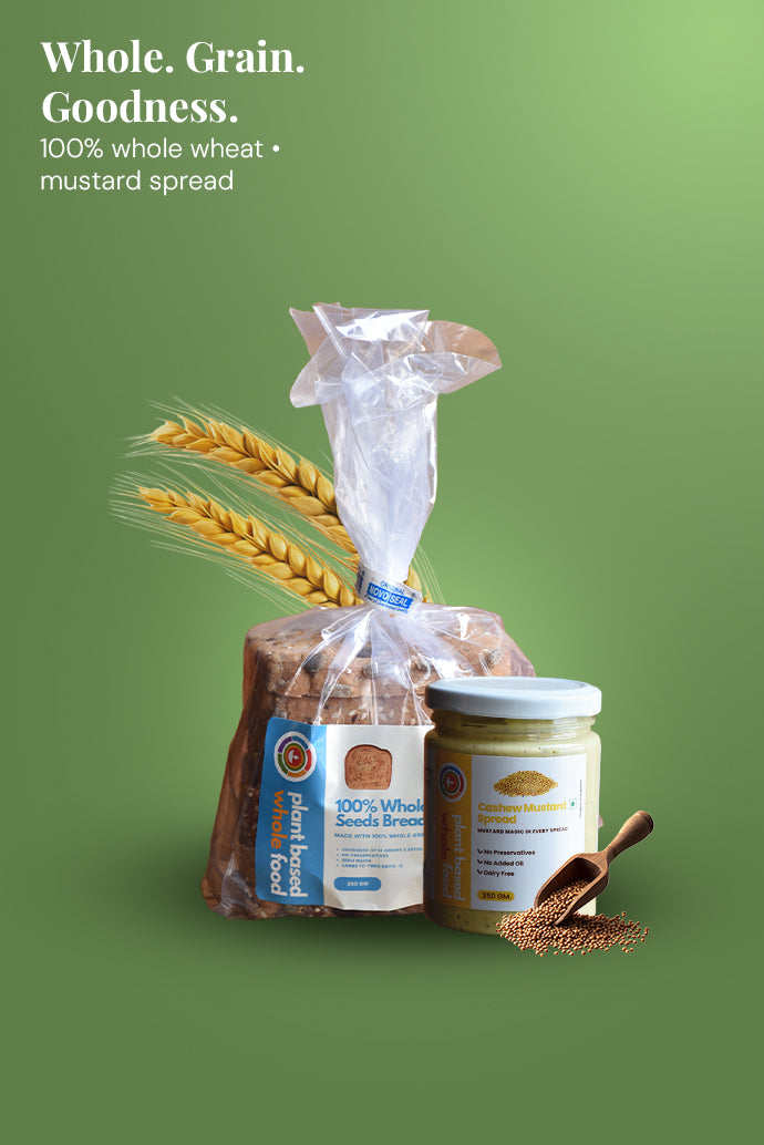 Whole Multigrain & Seed Bread 250 g  + Cashew Mustard Spread  250 g